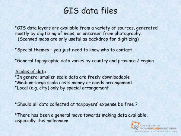 GIS data files