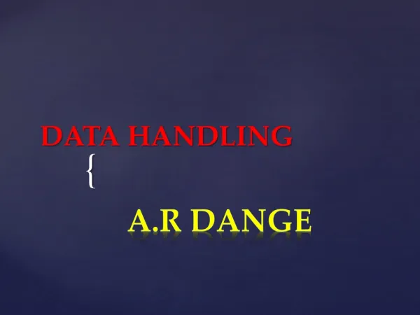 DATA HANDLING