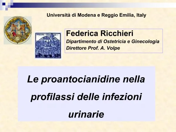 Universit di Modena e Reggio Emilia, Italy