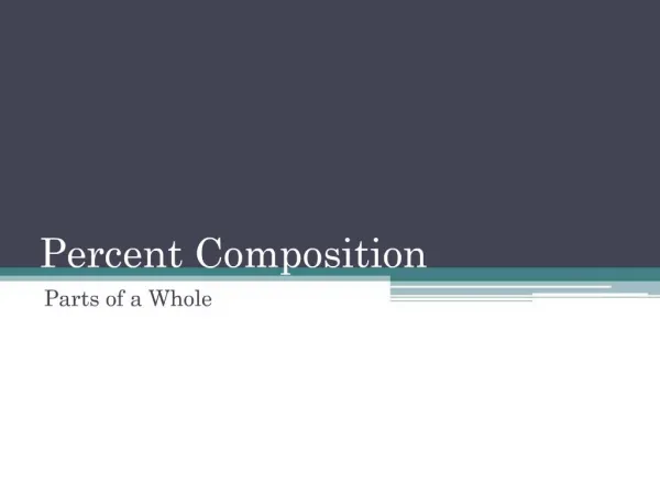 Percent Composition