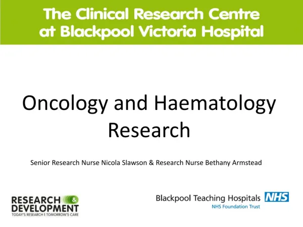 Oncology and Haematology Research