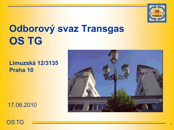 Odborov svaz Transgas OS TG Limuzsk 12