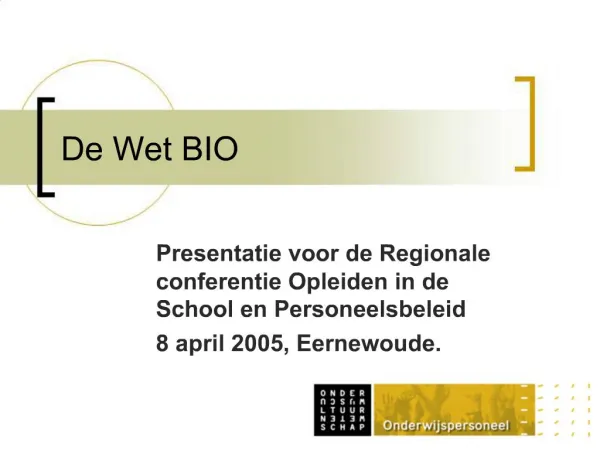 De Wet BIO