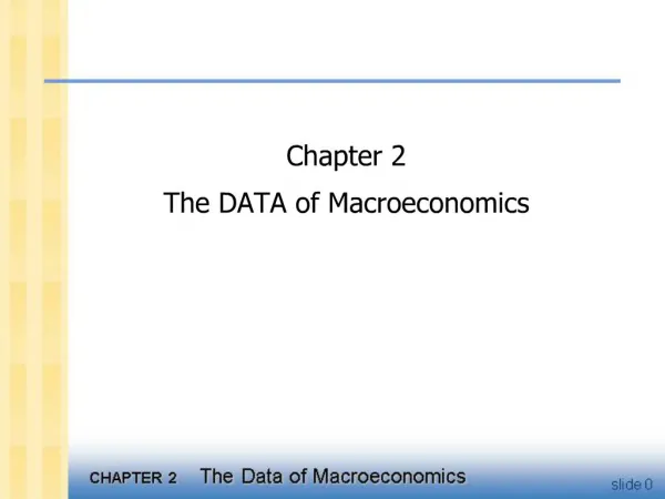 Chapter 2 The DATA of Macroeconomics