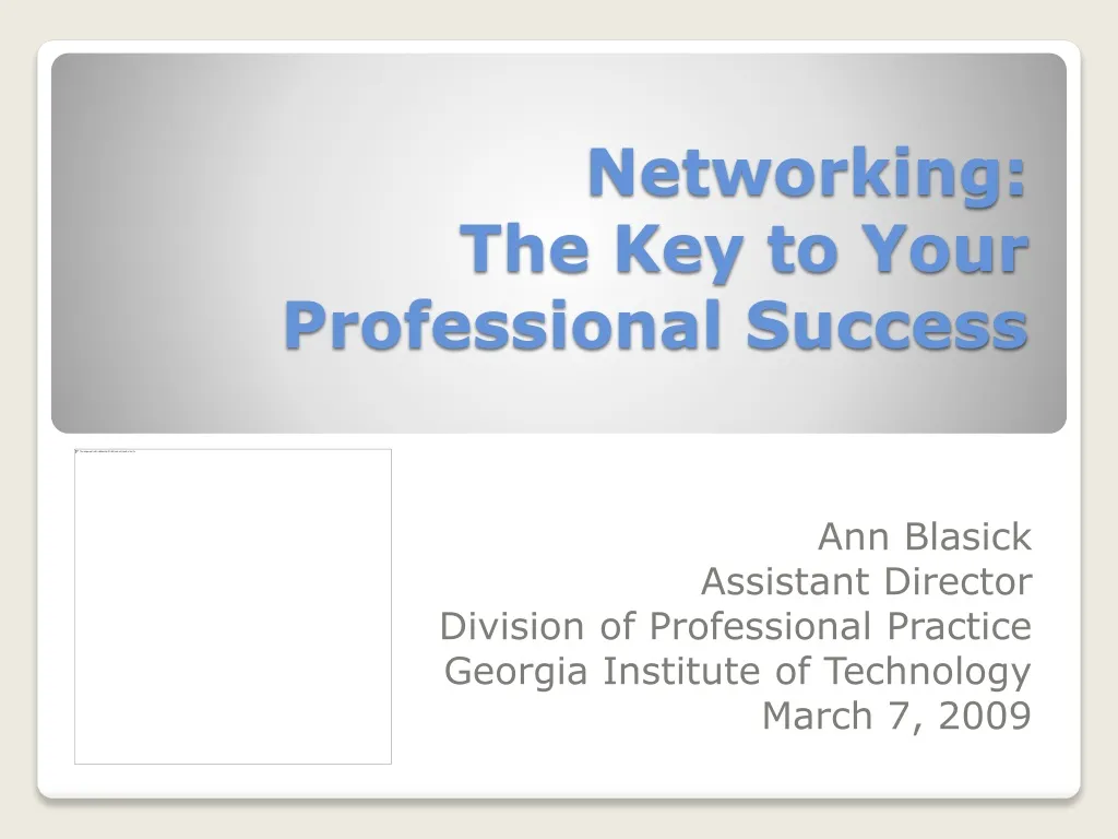 networking the key to your professional success