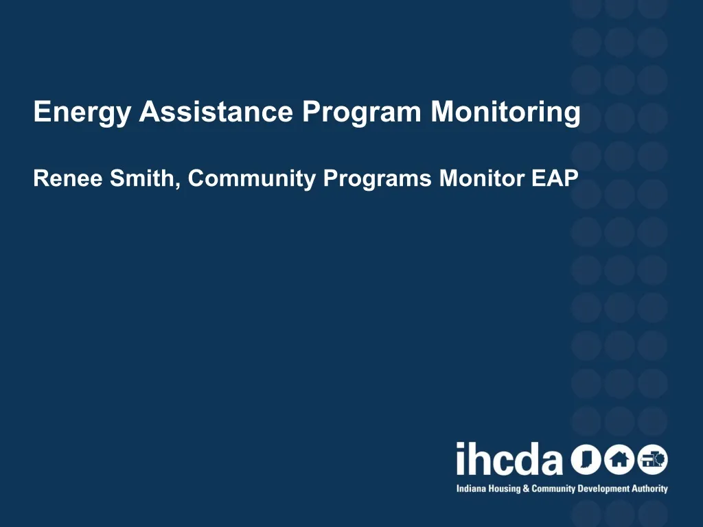 energy assistance program monitoring renee smith community programs monitor eap