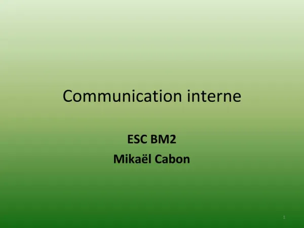 Communication interne