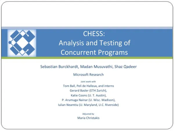 CHESS: Analysis and Testing of Concurrent Programs
