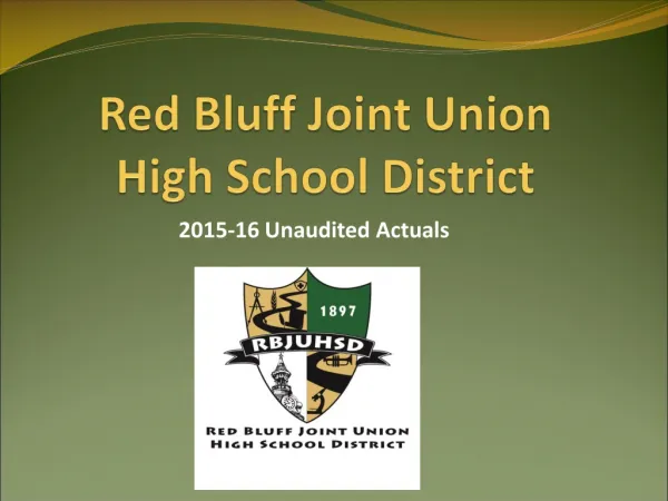 Red Bluff Joint Union High School District