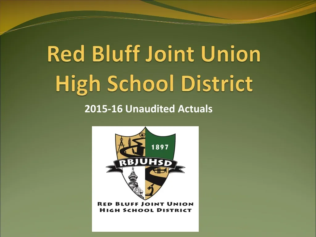 red bluff joint union high school district