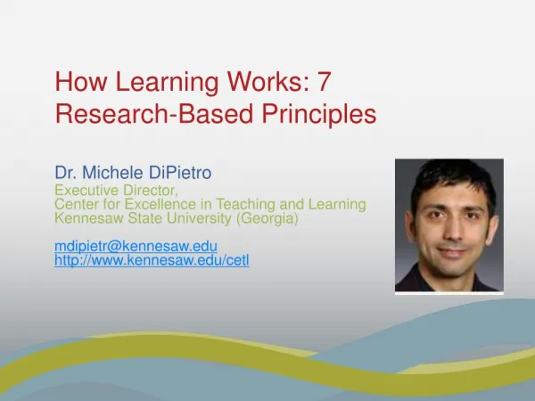 How Learning Works: 7 Research-Based Principles