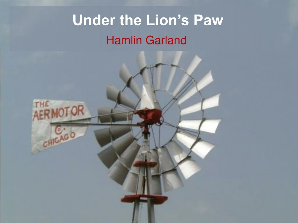under the lion s paw