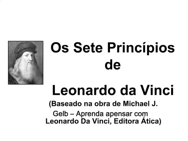 Os Sete Princ pios de Leonardo da Vinci