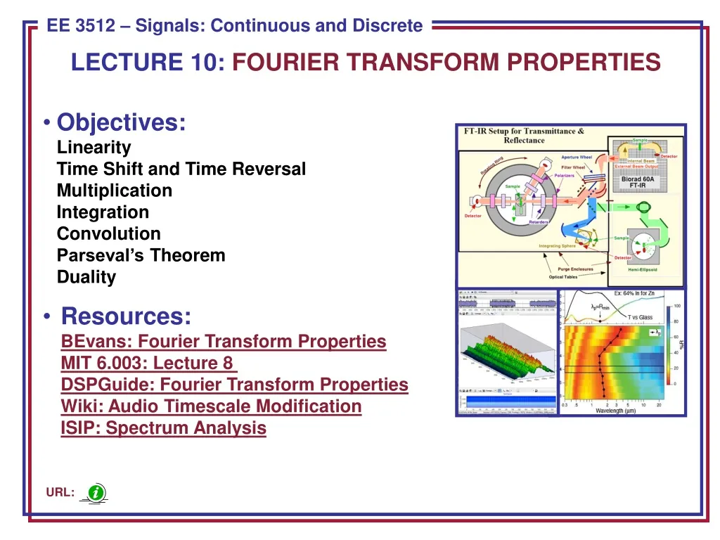 lecture 10 fourier transform properties