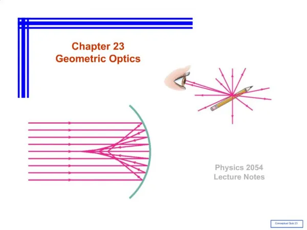 Chapter 23 Geometric Optics