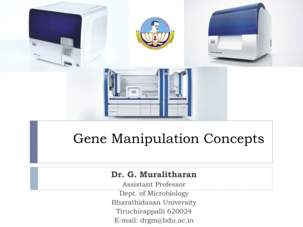 Gene Manipulation Concepts