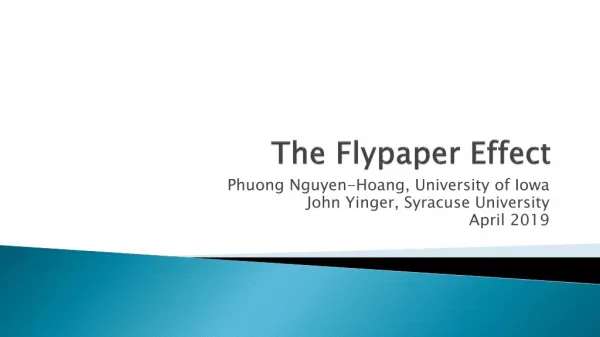 The Flypaper Effect