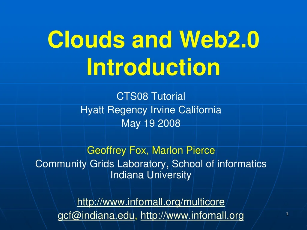 clouds and web2 0 introduction