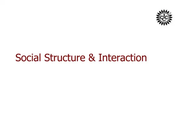Social Structure Interaction