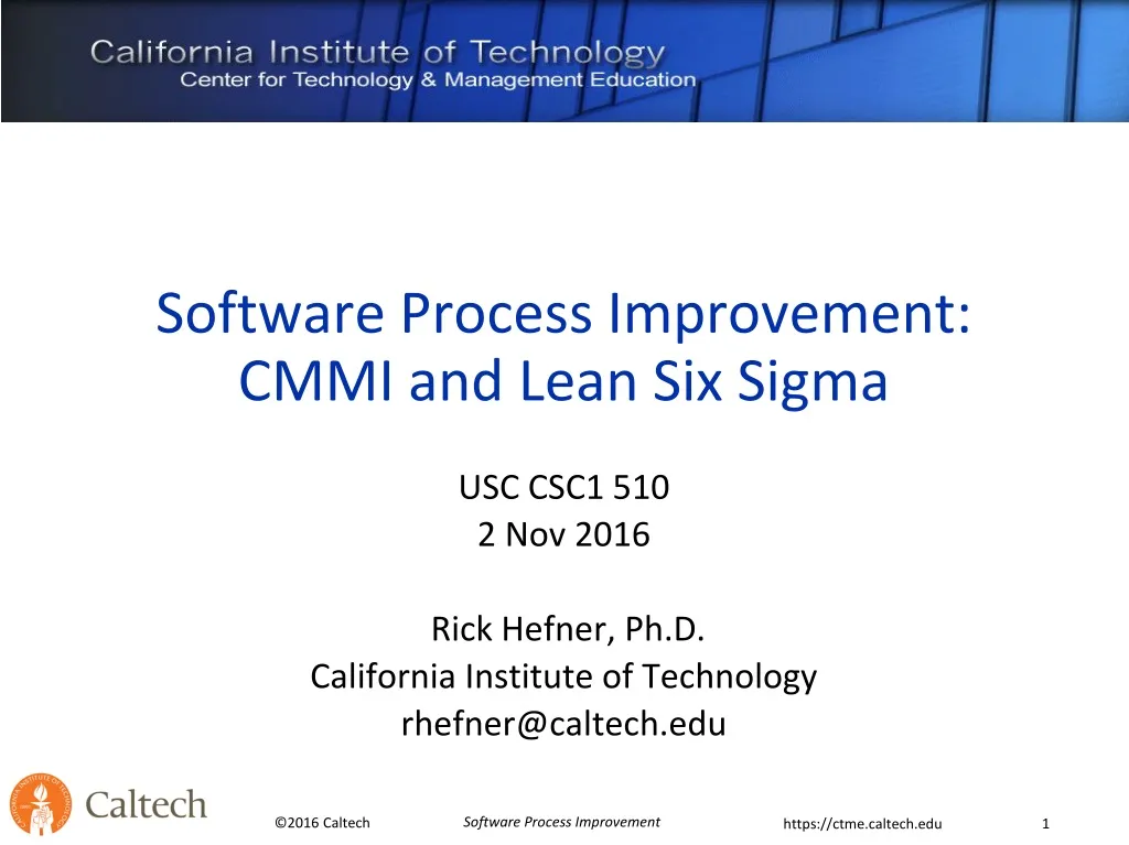 software process improvement cmmi and lean six sigma