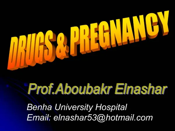 DRUGS PREGNANCY