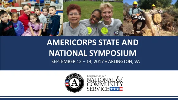 AMERICORPS STATE AND NATIONAL SYMPOSIUM
