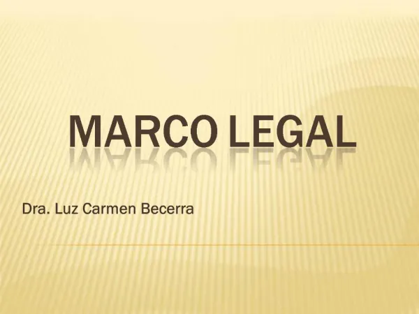 Marco legal