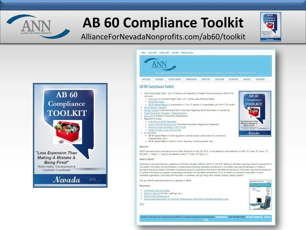 ab 60 compliance toolkit alliancefornevadanonprofits com ab60 toolkit