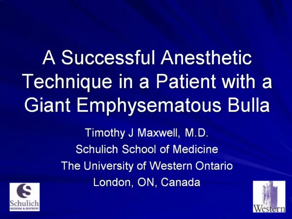 A Successful Anesthetic Technique in a Patient with a Giant Emphysematous Bulla