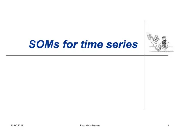 SOMs for time series