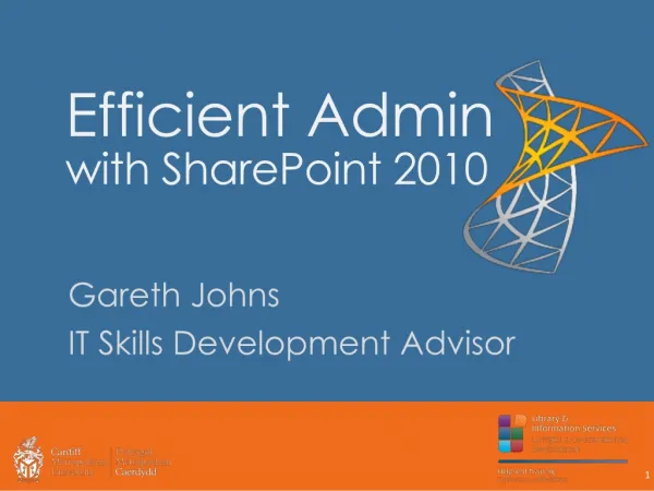 Efficient Admin with SharePoint 2010