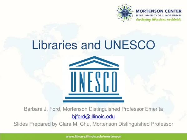 Libraries and UNESCO