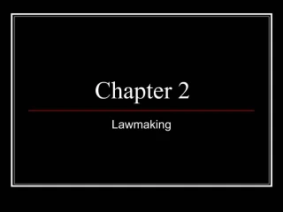 Lawmaking - slide 1