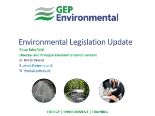 Environmental Legislation Update - slide 1