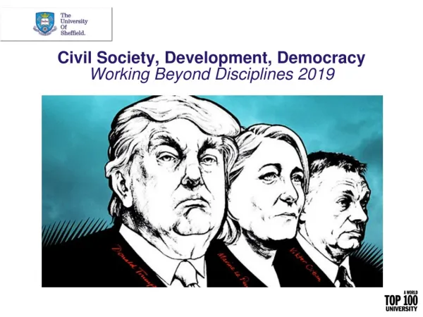 Civil Society, Development, Democracy Working Beyond Disciplines 2019