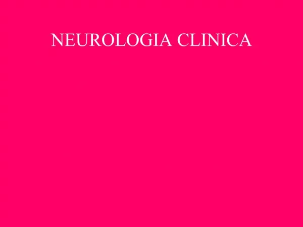 NEUROLOGIA CLINICA