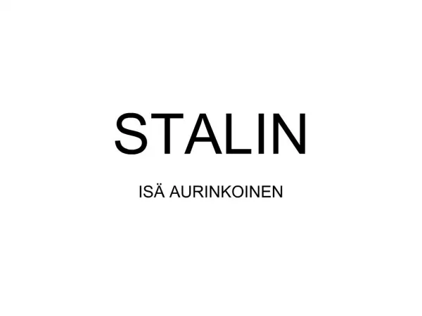 STALIN