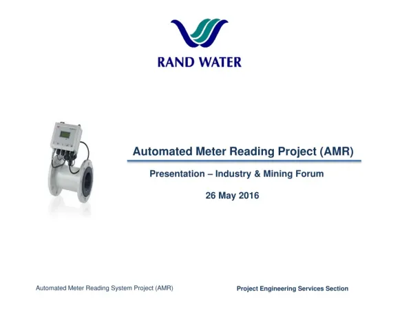 Automated Meter Reading Project (AMR)