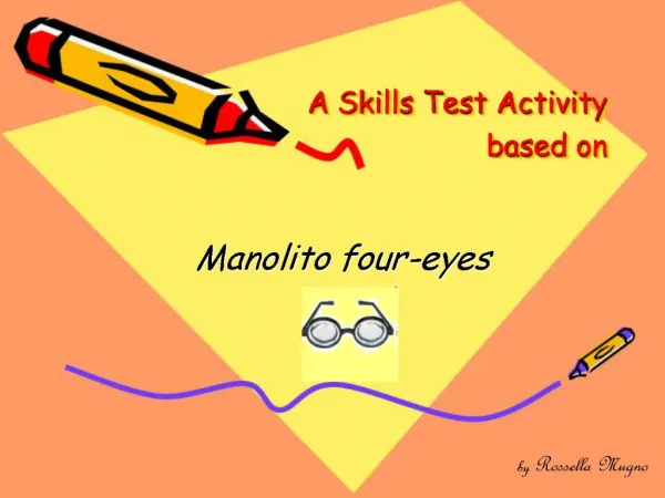 A Skills Test Activity based on
