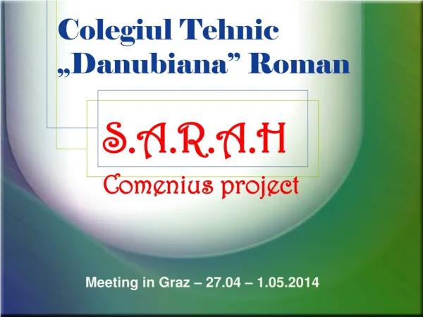 Colegiul Tehnic „Danubiana” Roman