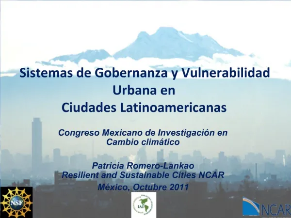 Sistemas de Gobernanza y Vulnerabilidad Urbana en Ciudades Latinoamericanas