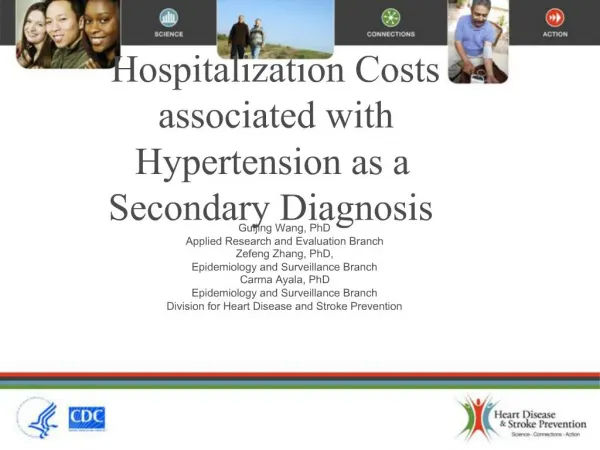Hospitalization Costs associated with Hypertension as a Secondary Diagnosis