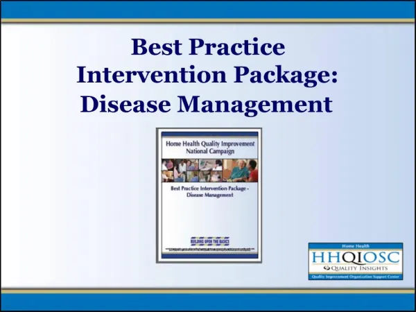 Best Practice Intervention Package: