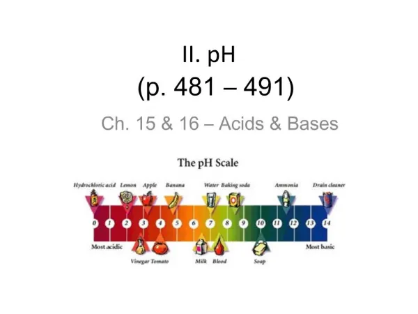 II. pH p. 481 491