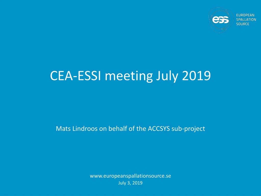 cea essi meeting july 2019