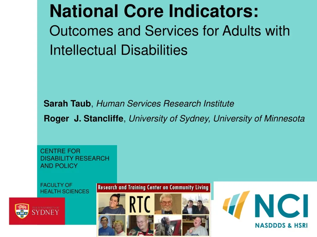 national core indicators outcomes and services for adults with intellectual disabilities