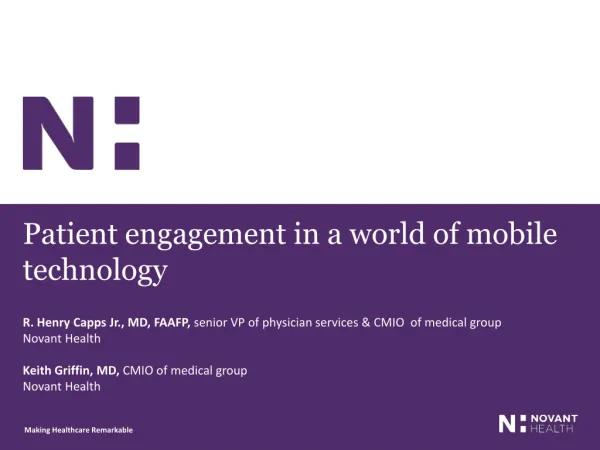 Patient engagement in a world of mobile technology