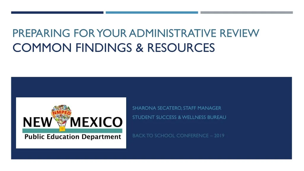 preparing for your administrative review common findings resources