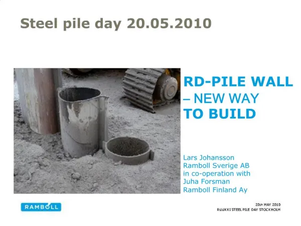 Steel pile day 20.05.2010