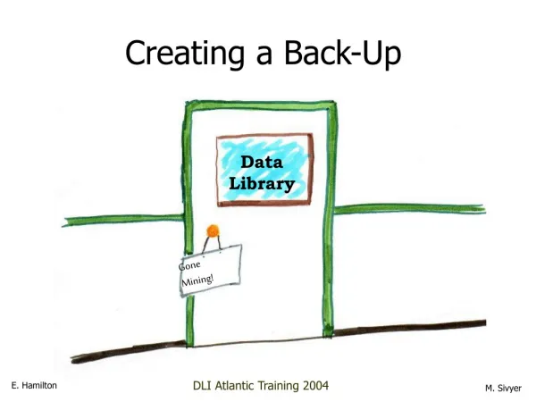 Creating a Back-Up